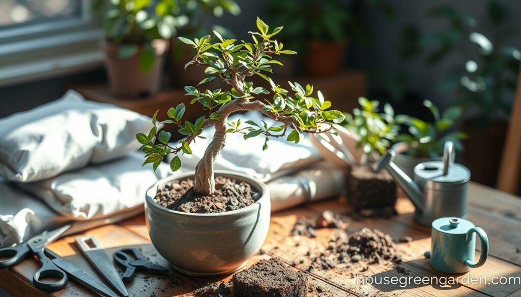 bonsai potting