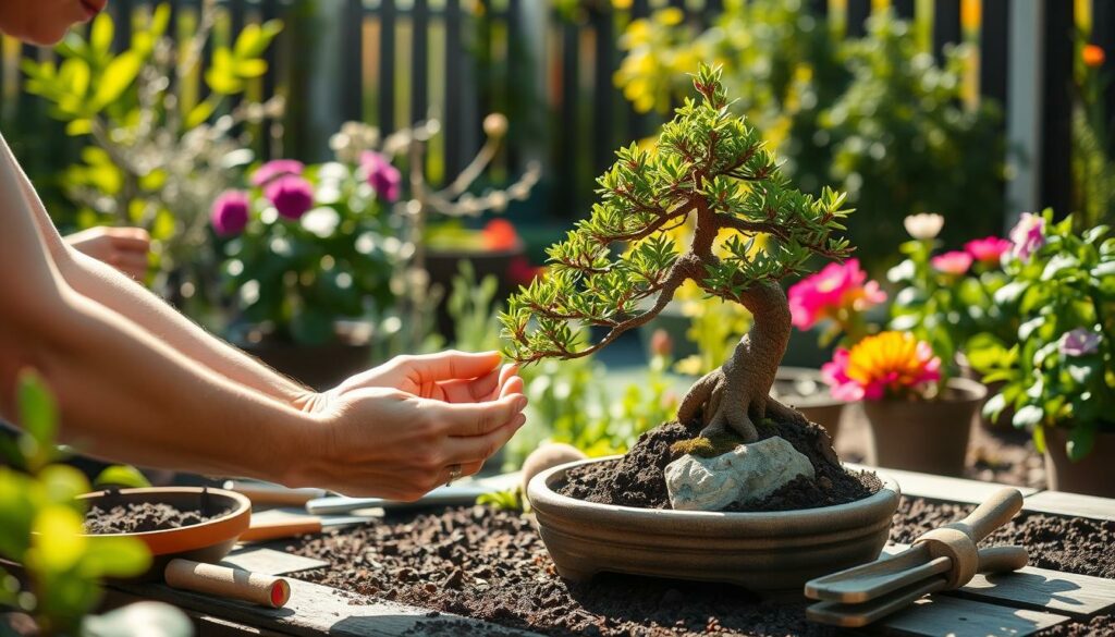 bonsai repotting