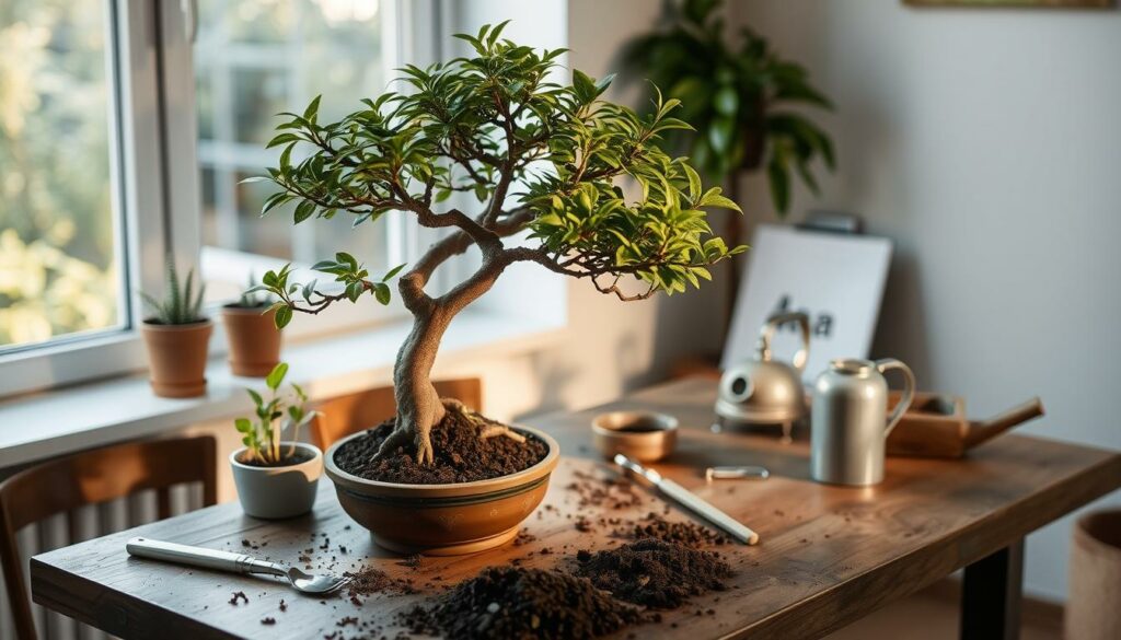 bonsai repotting