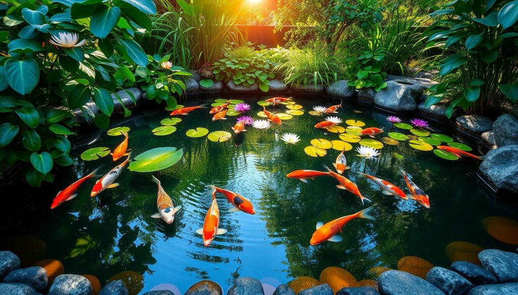 koi pond