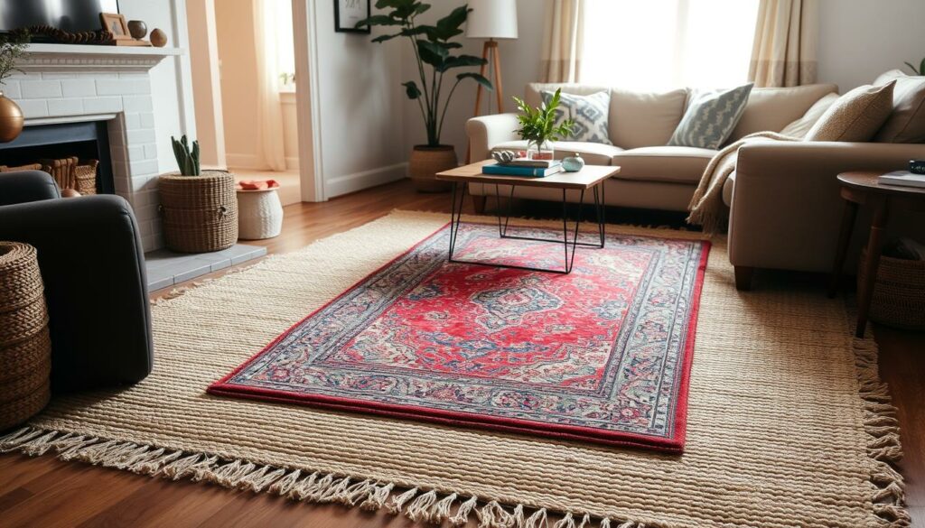 layering rugs