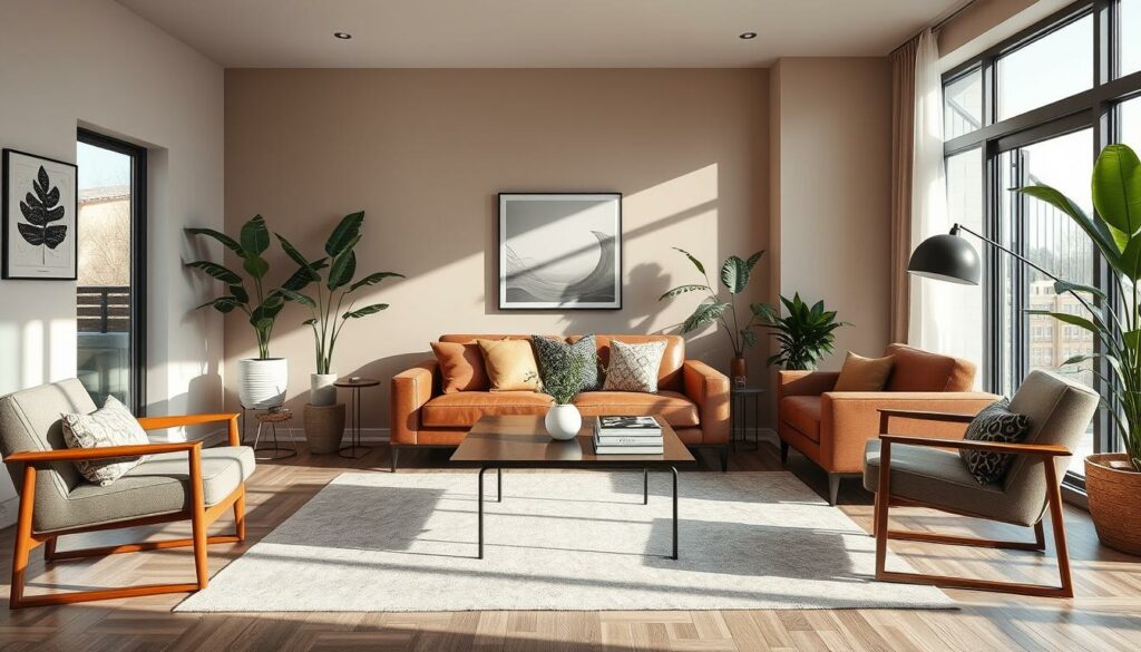 Living room furniture arrangement