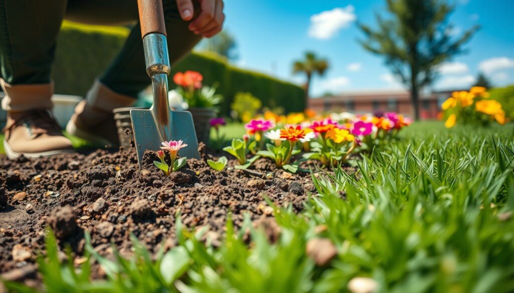 Preparing Soil for Flower Garden