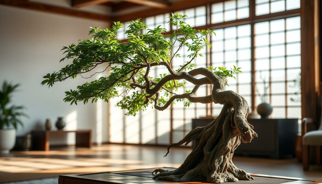 Slanting bonsai style